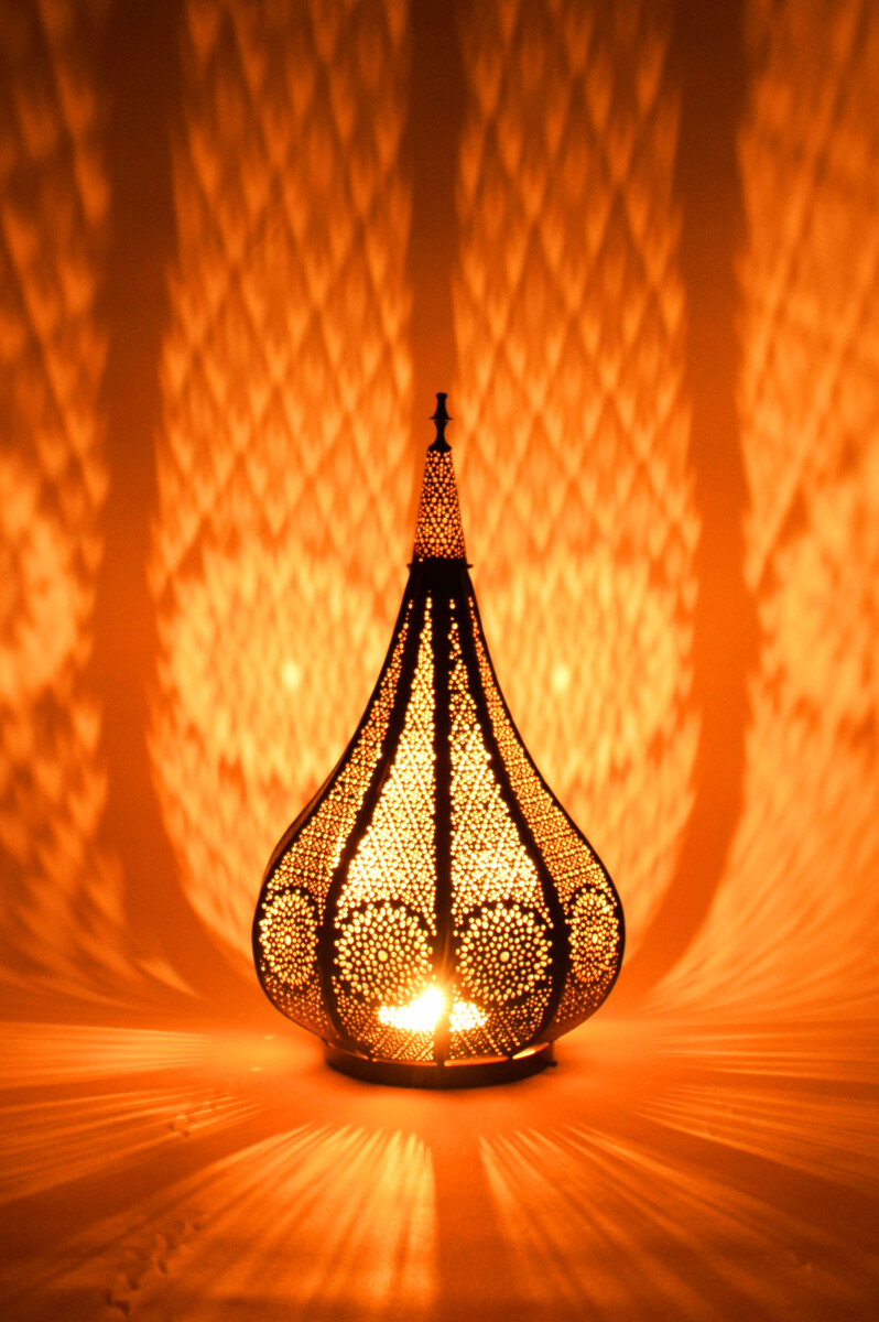 Orientalische Laterne Windlicht Garten D box