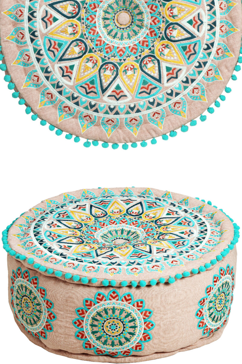Orientalische Sitzhocker Pouf Dekoration Badar -2-