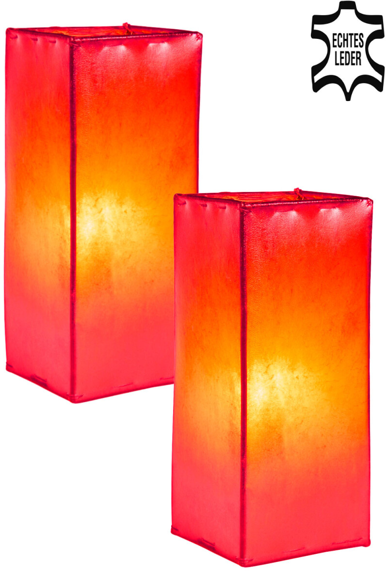 2er Set Nachttischlampe Tischlampe Lampe box