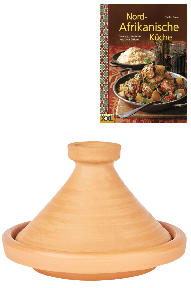 2er Set ORIGINAL Tajine Aladin Ø 31 cm + Nord-Afrikan