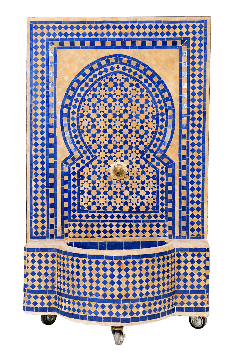 Marokkanischer Mosaik Gartenbrunnen 135c box