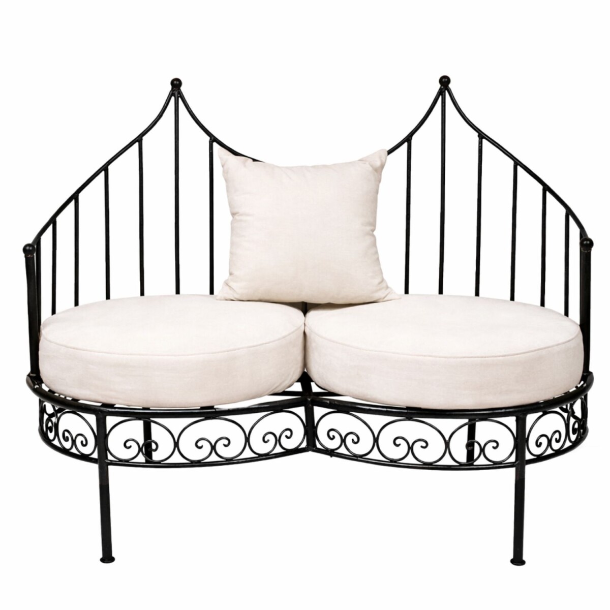 Eisensofa Ronja Gartensofa B120cm | Lounge Sofa Handarbeit M