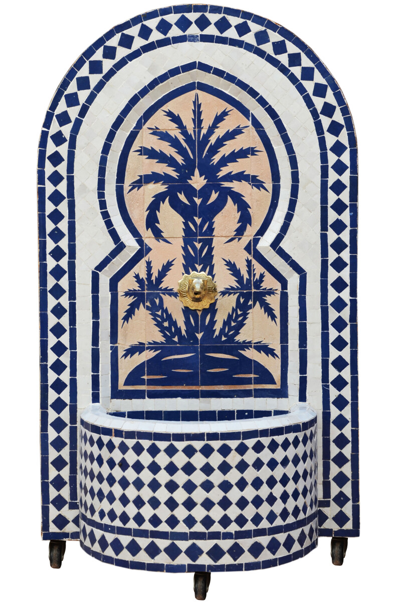 Marokkanischer Mosaik Gartenbrunnen 100c box