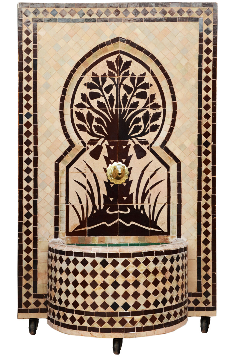 Marokkanischer Mosaik Gartenbrunnen 100c box