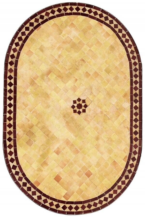 Marokkanische Mosaikplatte Bilbao Beige  box