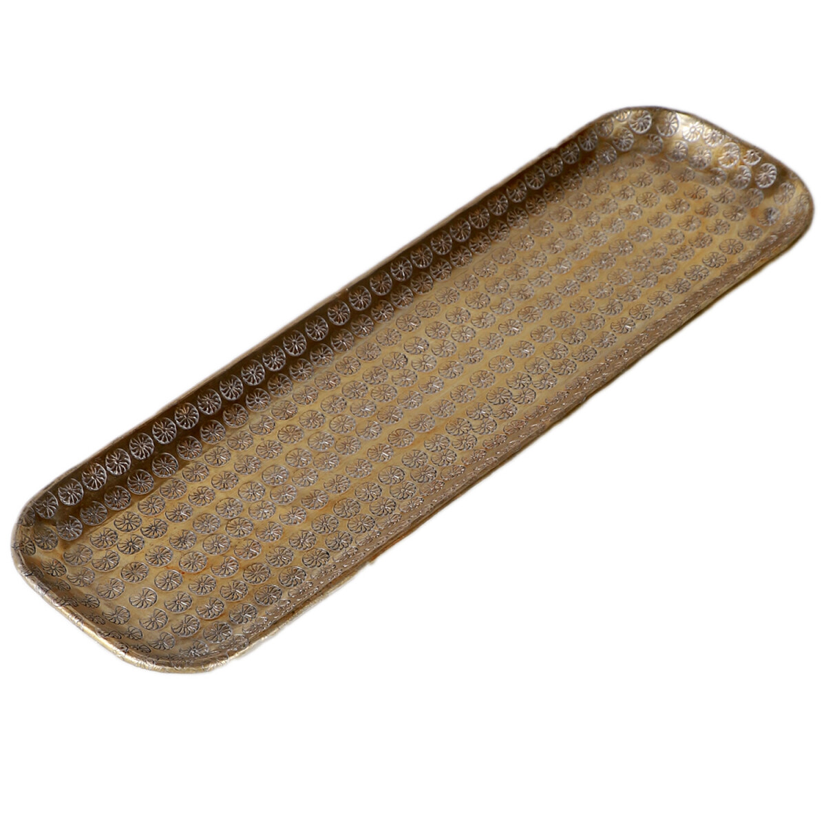 Orientalisches Dekotablett Serviertablett Jabar Gold 58cm