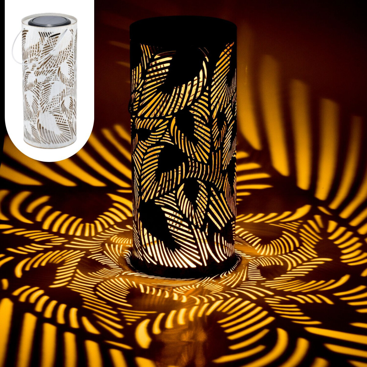 Boho Solarlaterne Solar Laterne Windlich box