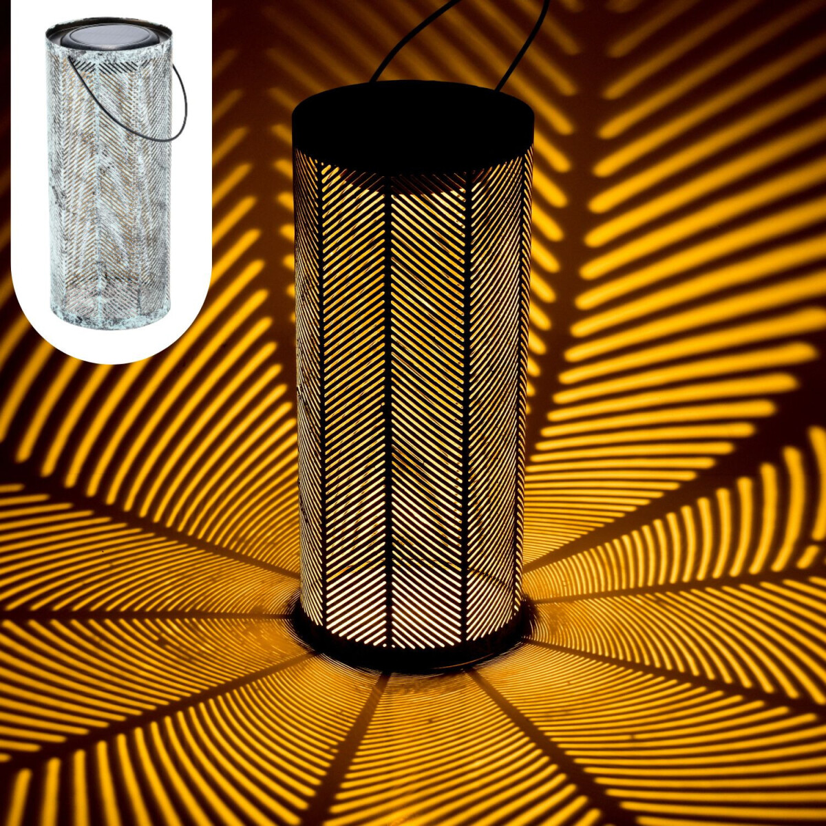Skandinavische Solarlaterne Solar Lampe  box