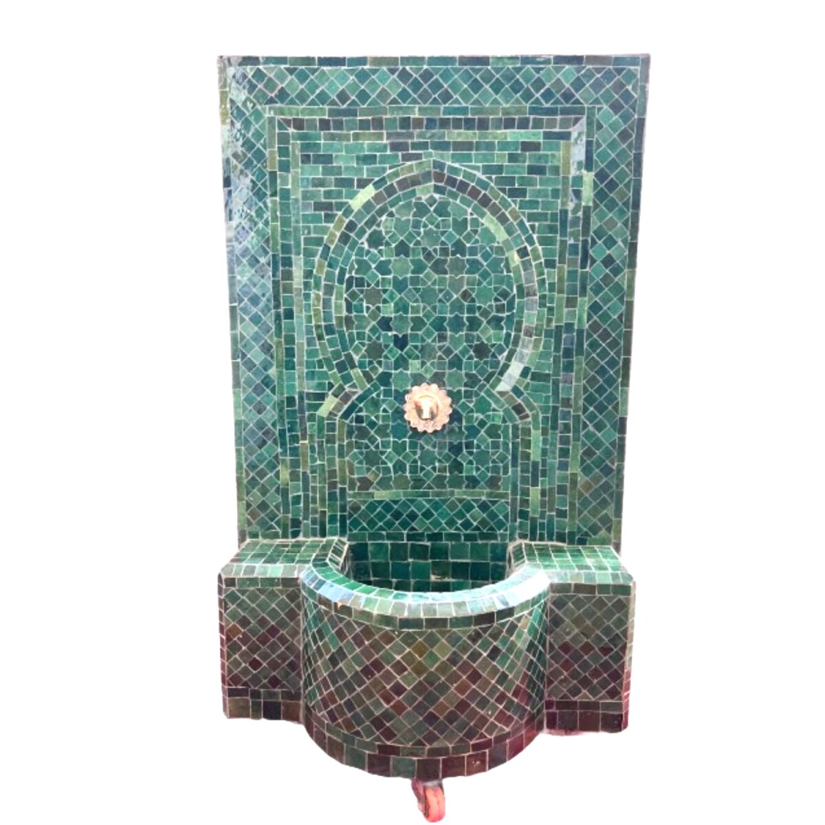 Marokkanischer Mosaik Gartenbrunnen 109c box