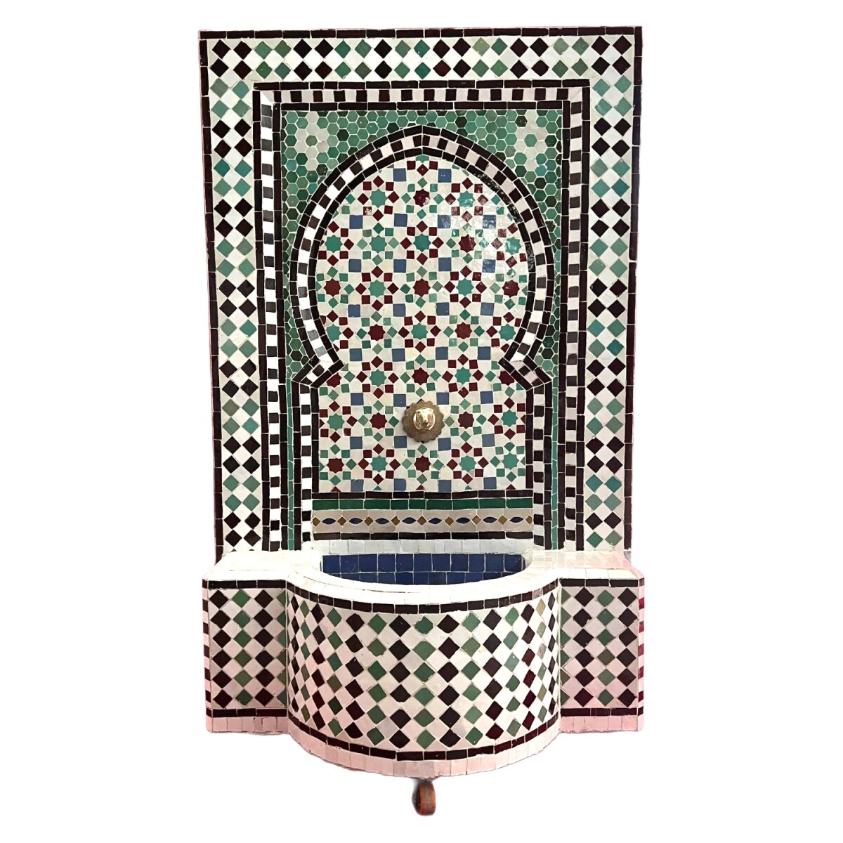 Marokkanischer Mosaik Gartenbrunnen 129c box