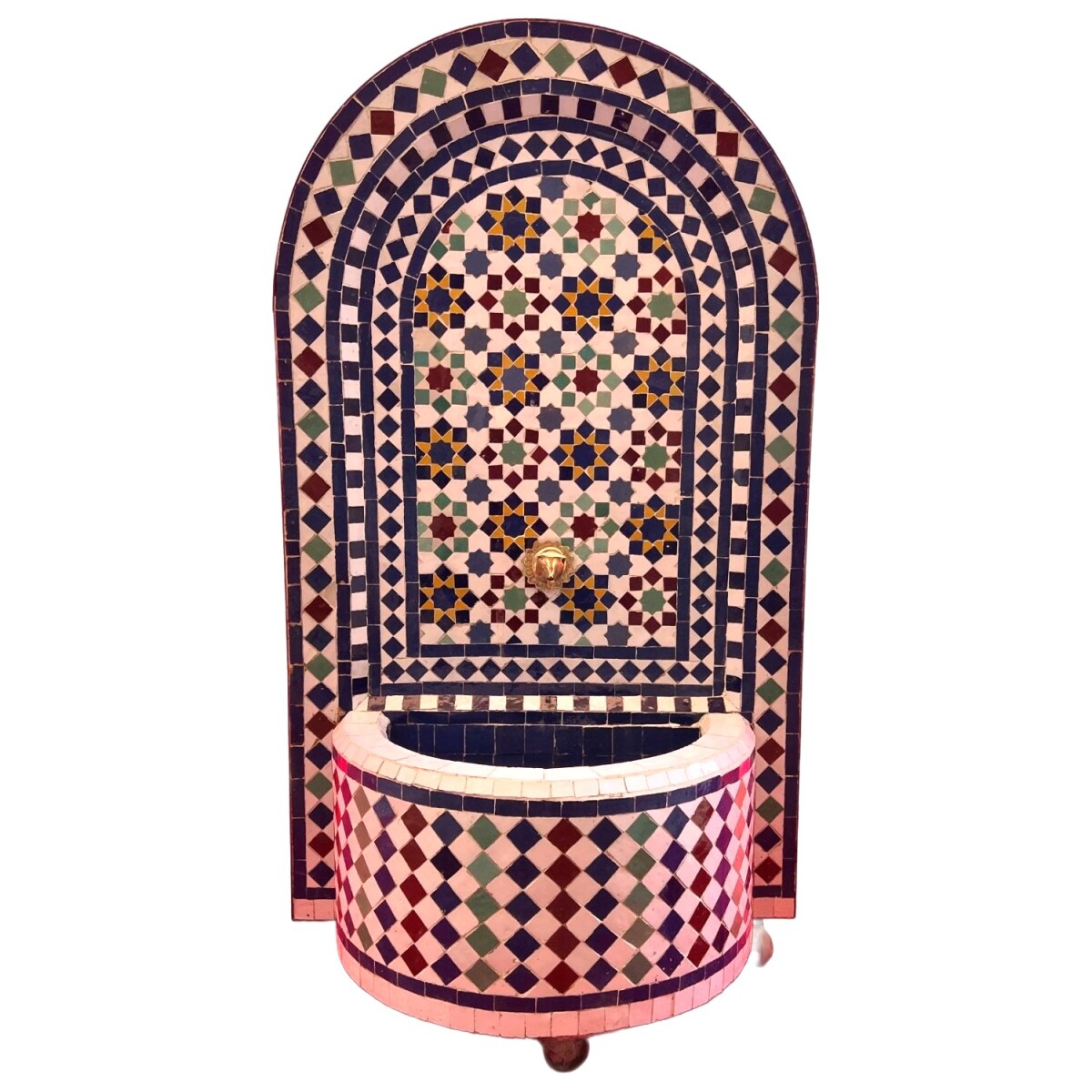 Marokkanischer Mosaik Gartenbrunnen 106c box