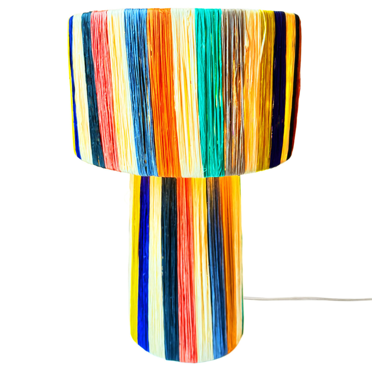 Boho Deko Tischlampe Nachttischlampe Morjana Bunt