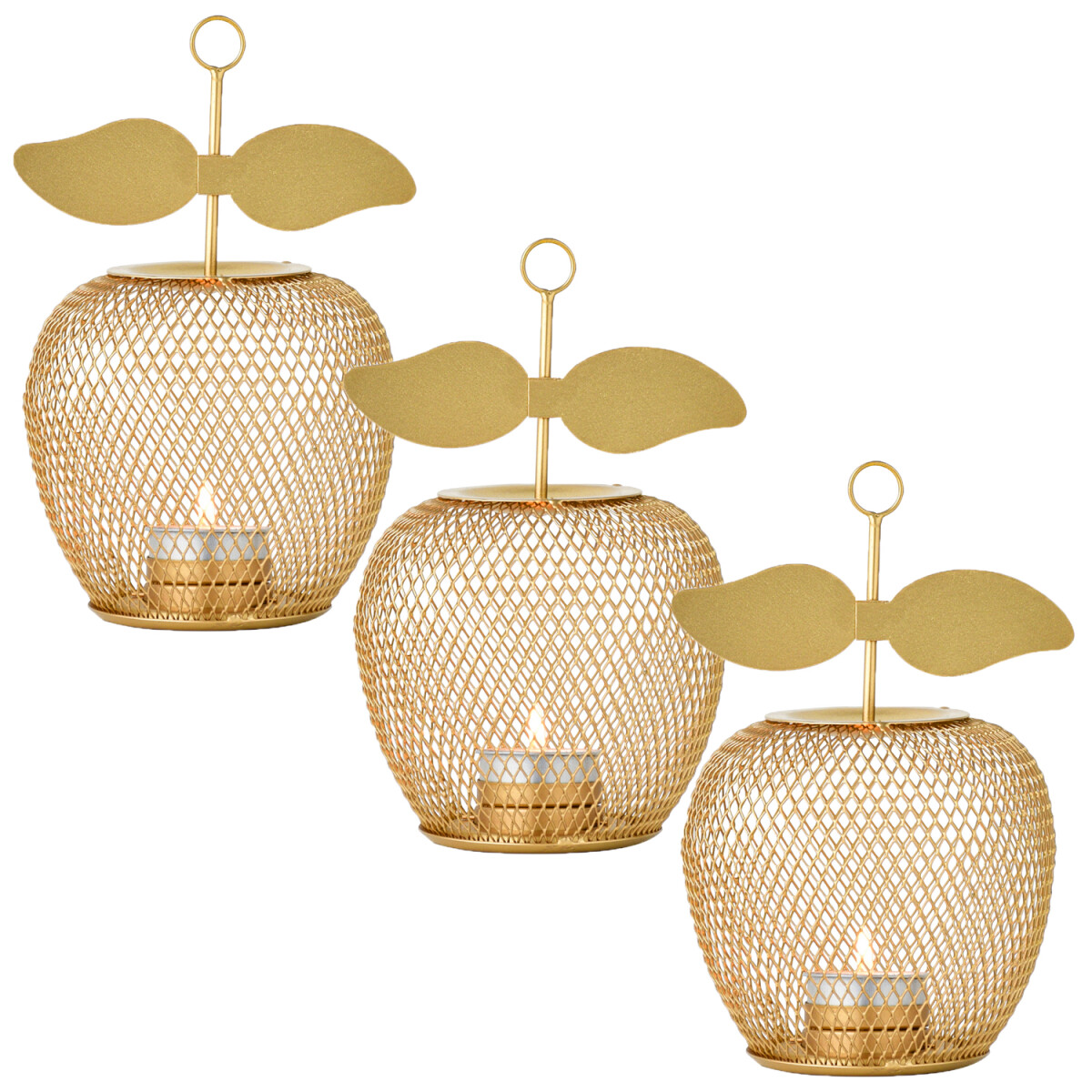 3er Set Moderne Deko Teelichthalter Manz box