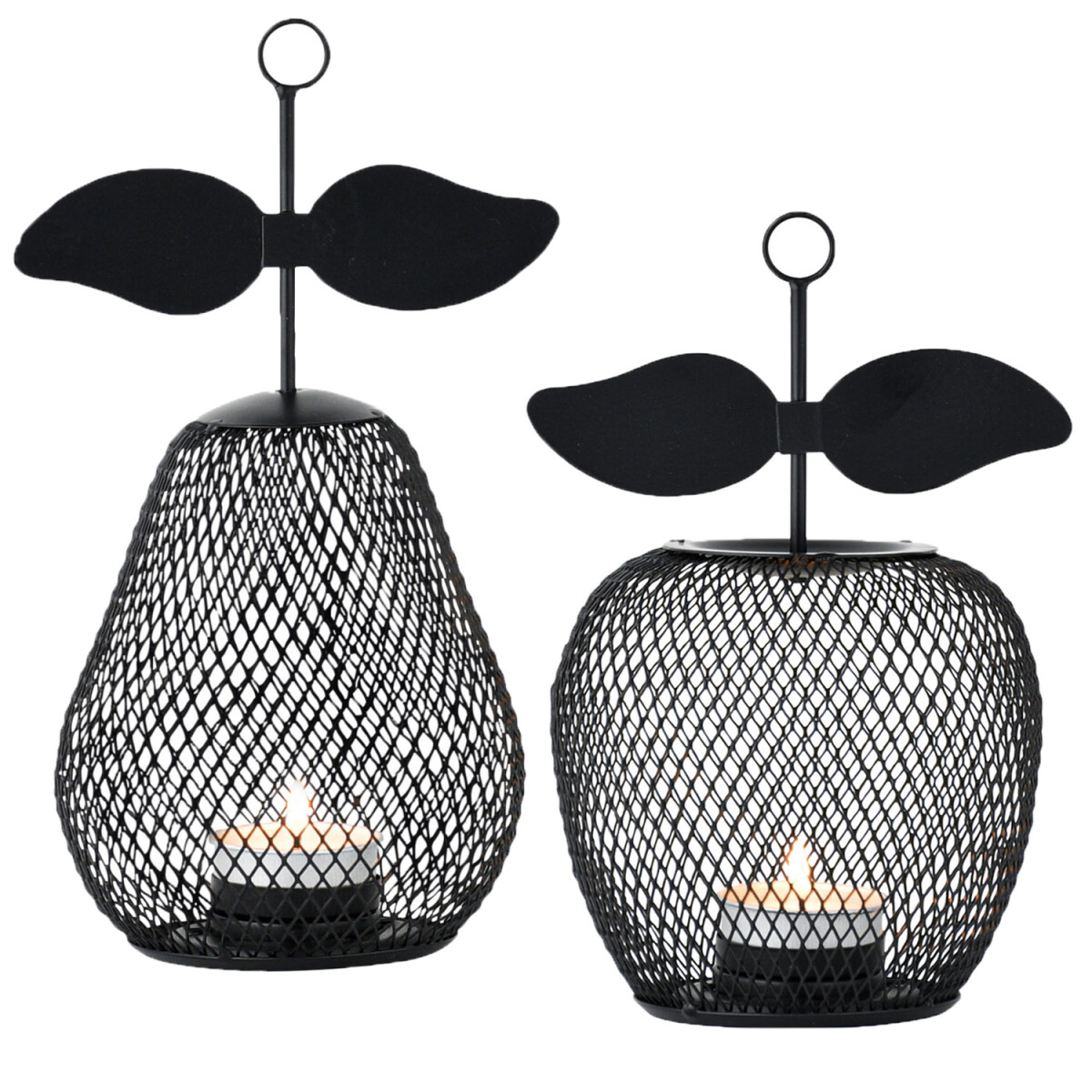2er Set Aesthetic Teelichthalter Pear Ma box