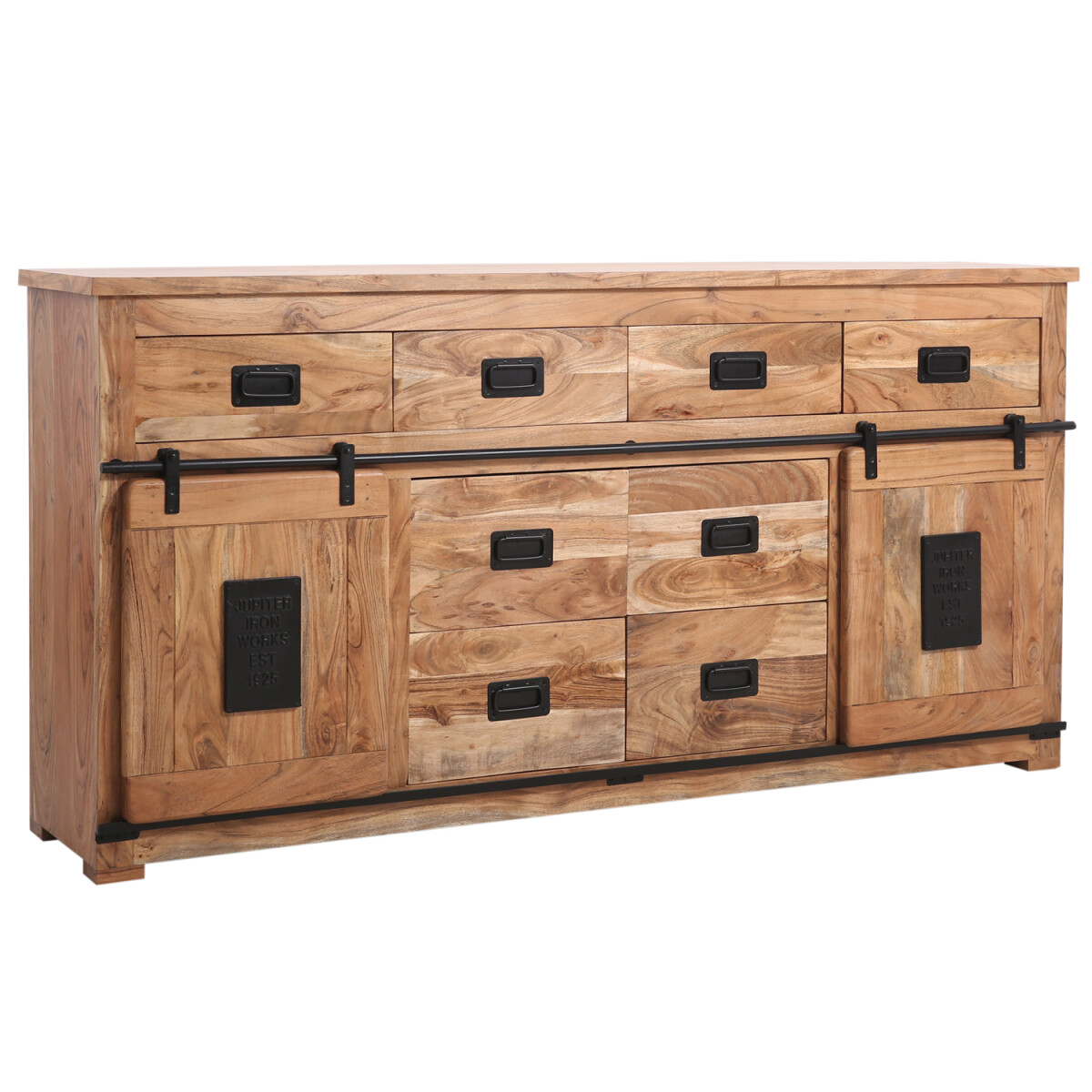 Sideboard ABCDE 200 cm Industrial Look m box