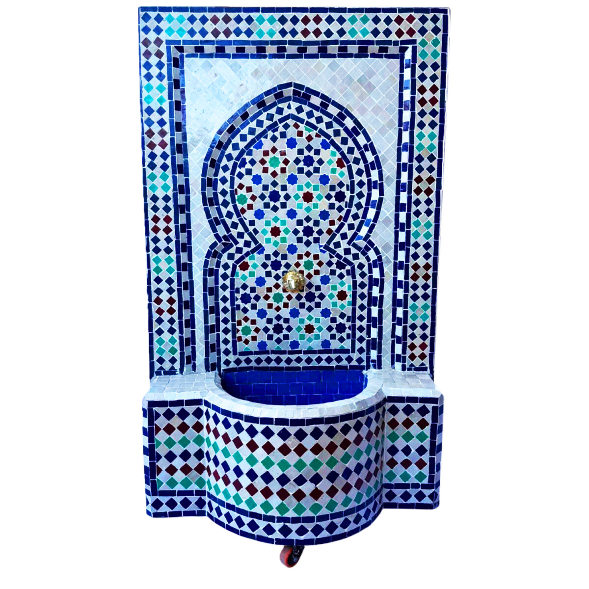 Marokkanischer Mosaik Gartenbrunnen 131c box