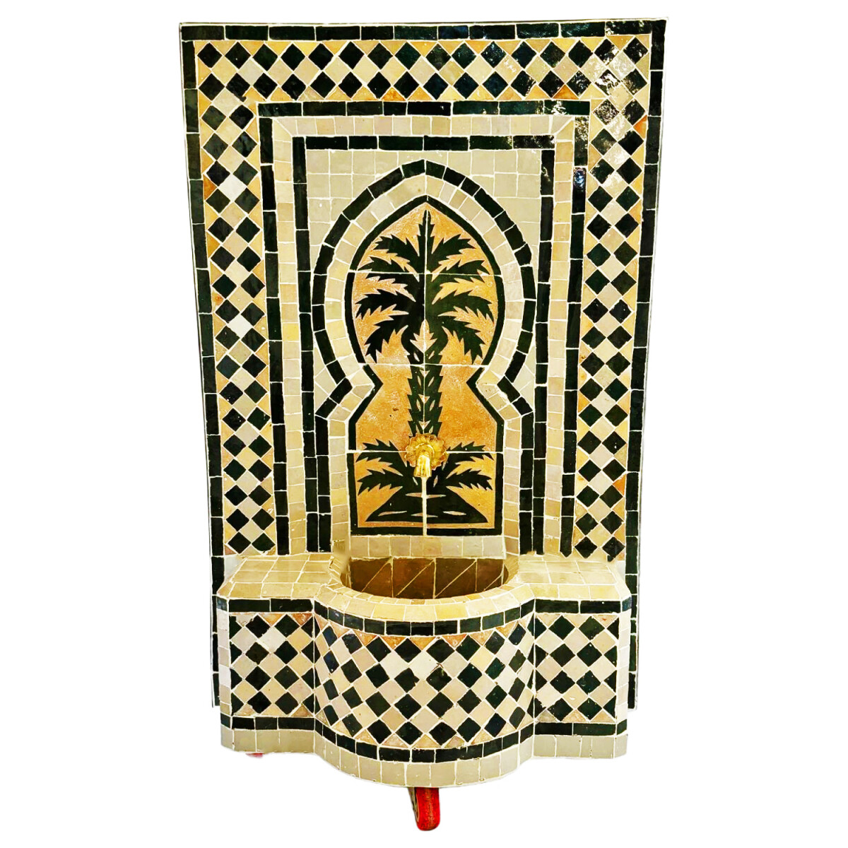 Marokkanischer Mosaik Gartenbrunnen 82cm box