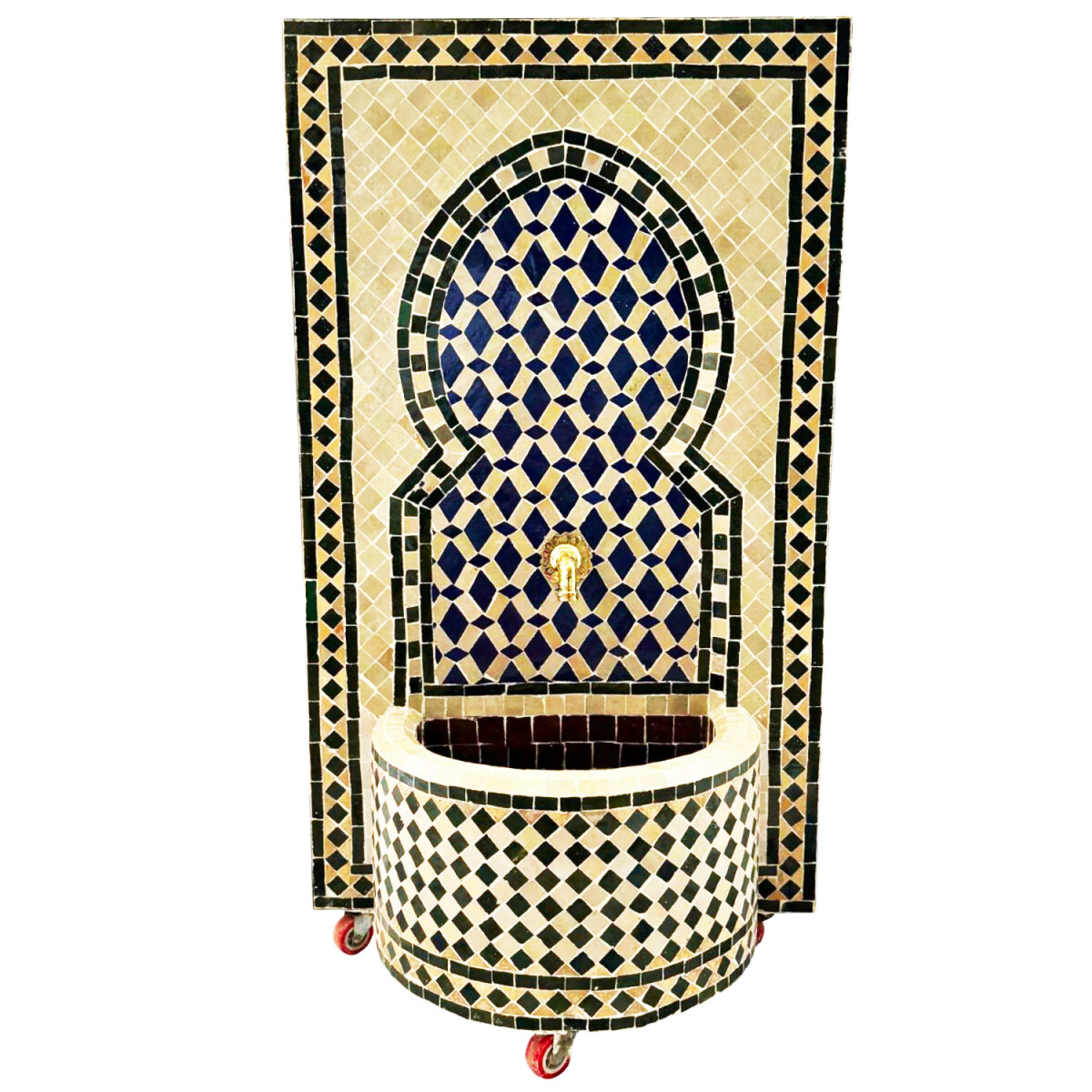 Marokkanischer Mosaik Gartenbrunnen 106c box