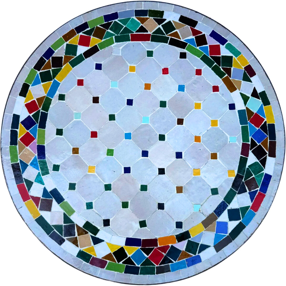 Mosaikplatte Marrakesch Natur Bunt - Run box