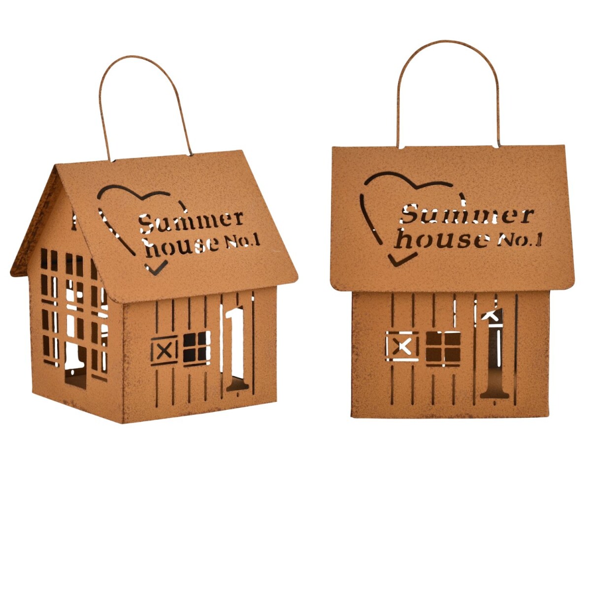 2er set Häuserzeile Teelichthalter  box