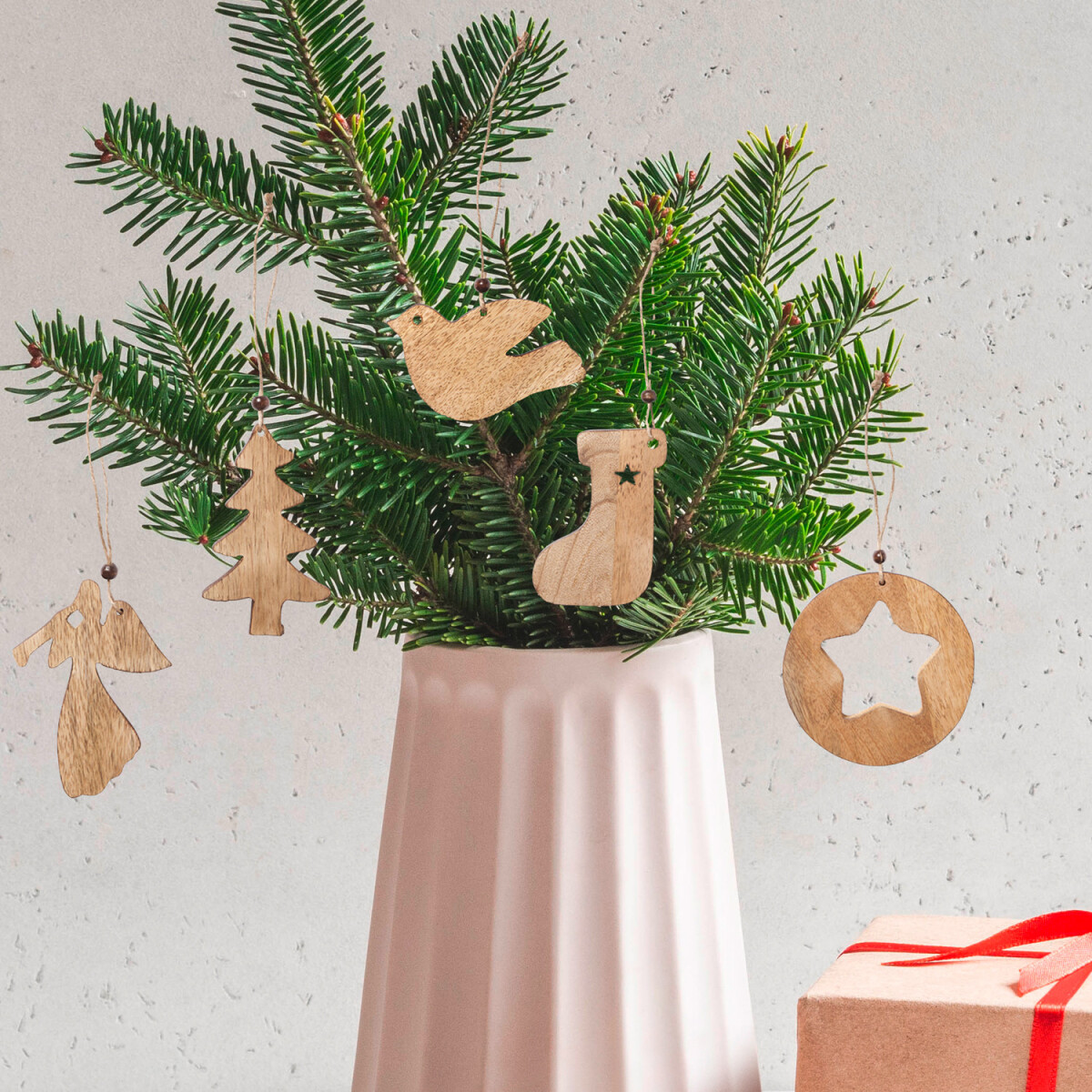 5er Set Weihnachtsanhänger Weihnach box