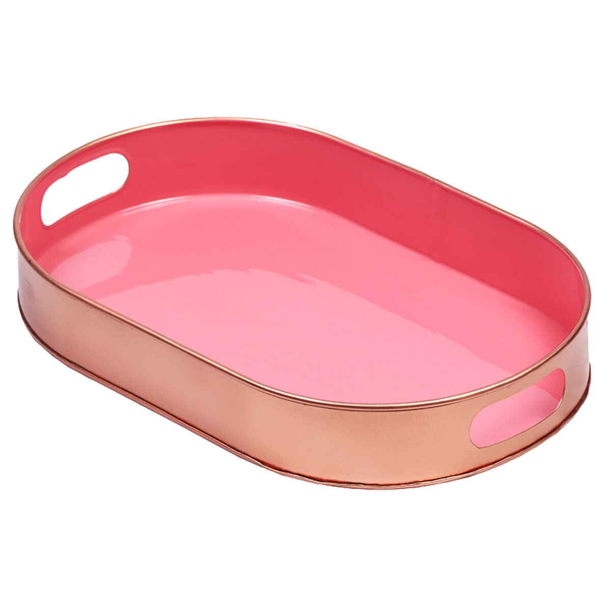 Skandinavisches Design Serviertablett Aarhus Rosa Oval