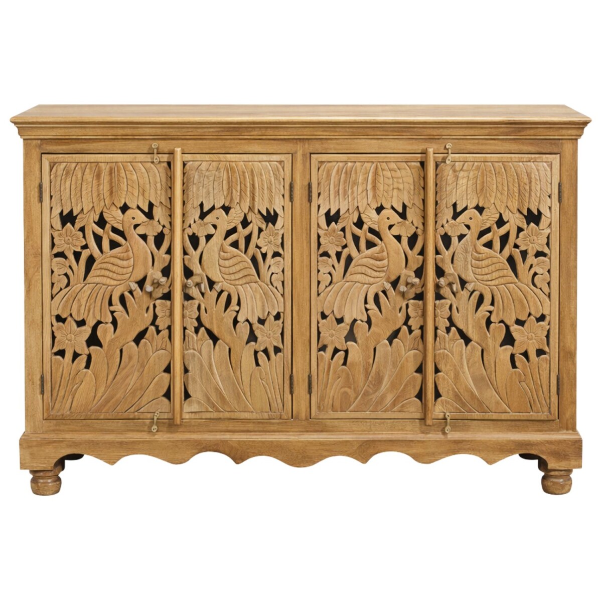 Sideboard Hrithik braun 174cm Massivholz box