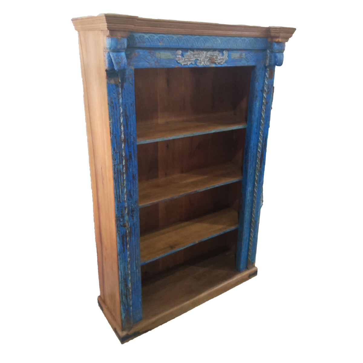 Vintage Regal Bücherregal Antik 221cm Muster -31-
