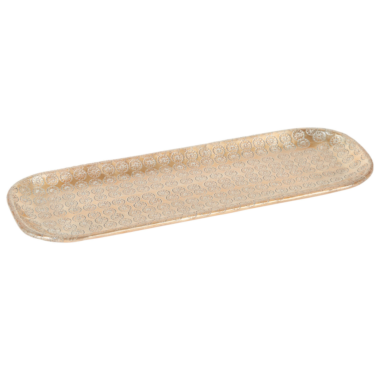 Orientalisches Tablett Kerzentablett Jabar Gold 30cm
