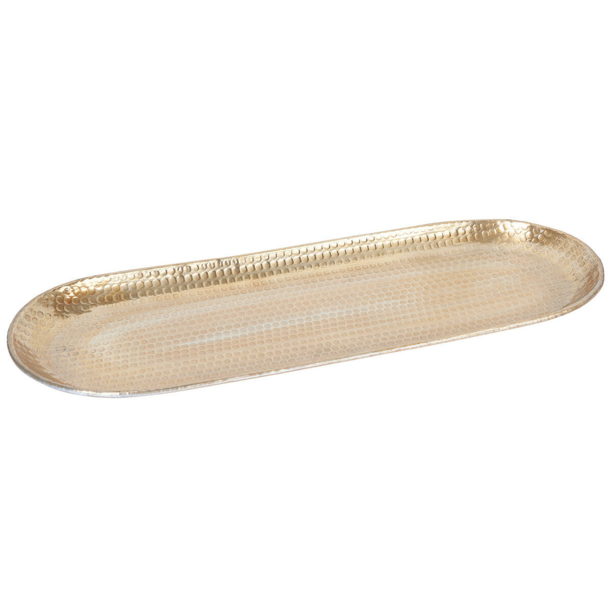 Skandinavisches Design Tablett Kerzentablett Ilnur Gold Oval