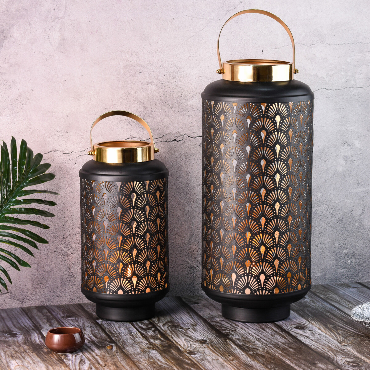 2er Set Gartenwindlicht Garten Laterne B box