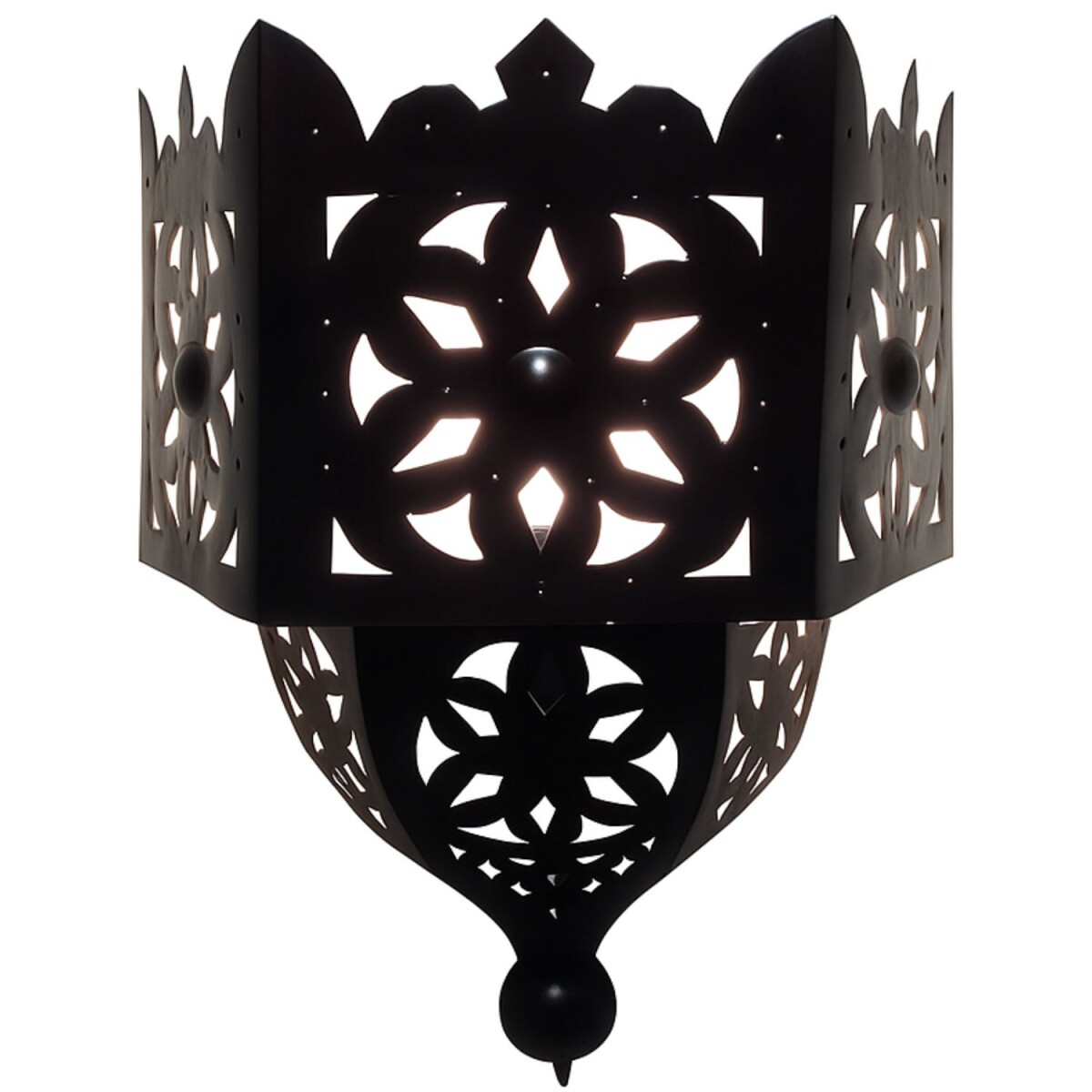 Marokkanische Wandleuchte Farida | Eisen perforiert | H 32cm