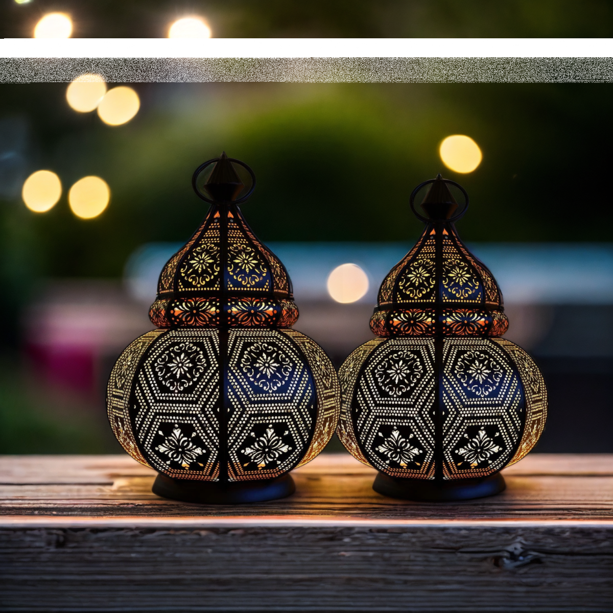 2er Set Orientalische Laterne Dekoration box