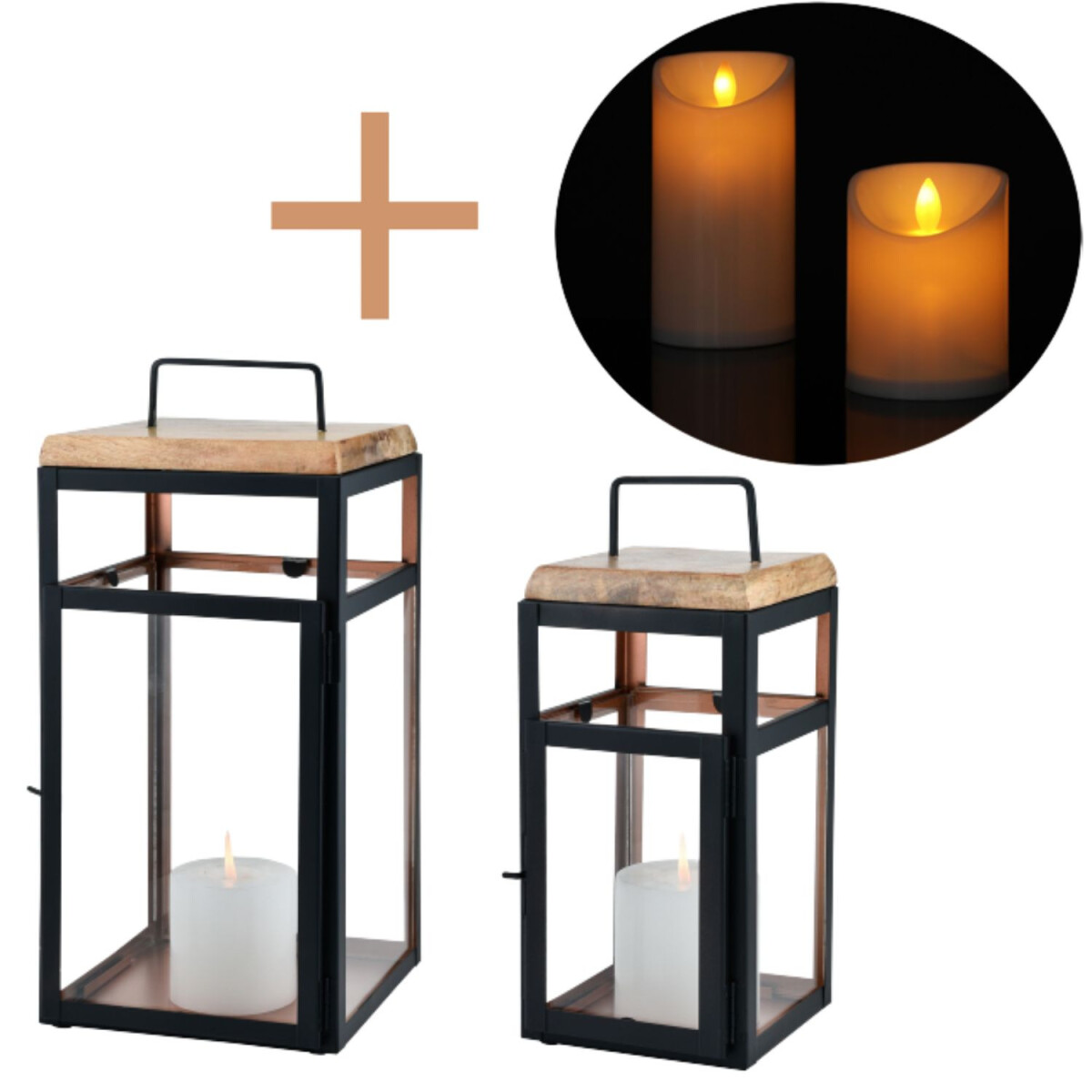 2er Set LED Skandinavisches Design Balko box