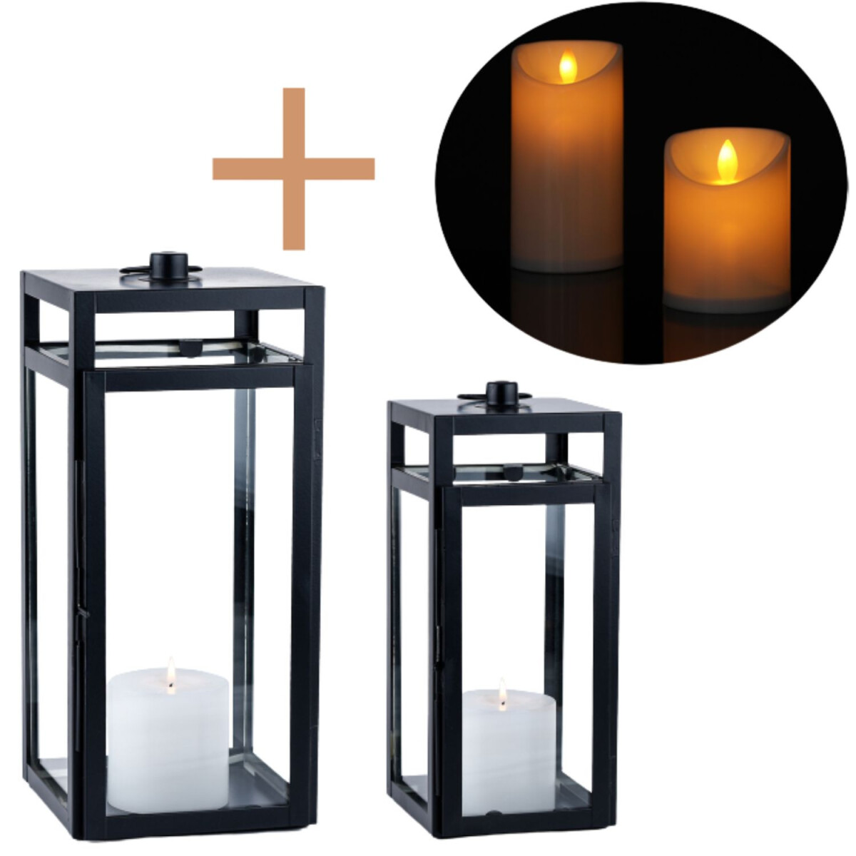 2er Set LED Skandinavisches Design Balko box