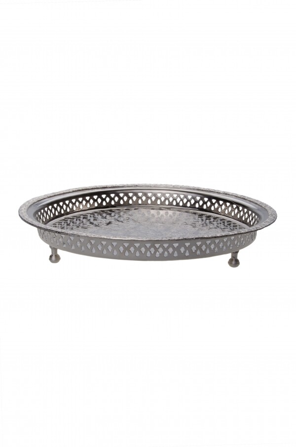 orient Tablett Nadia 27cm Silberfarbig