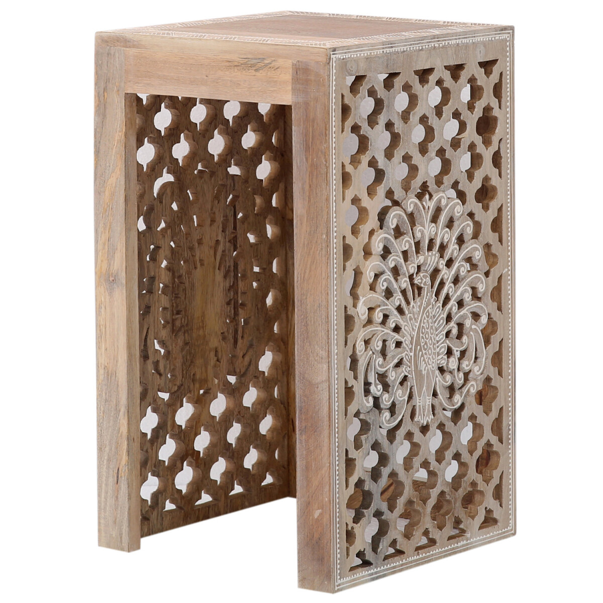 Boho Deko Beistelltisch Hocker Blumenhocker Anula