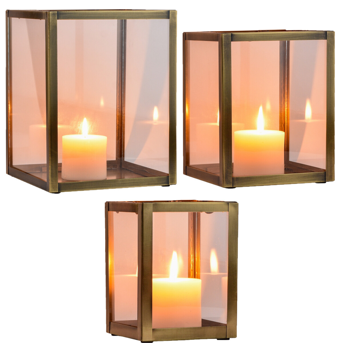 Aesthetic Deco 3er Set Windlichter Teeli box