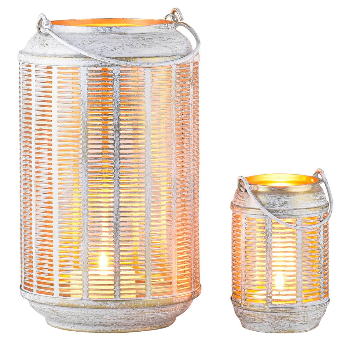 2er Set Boho Deko Windlichter Laterne Ga box