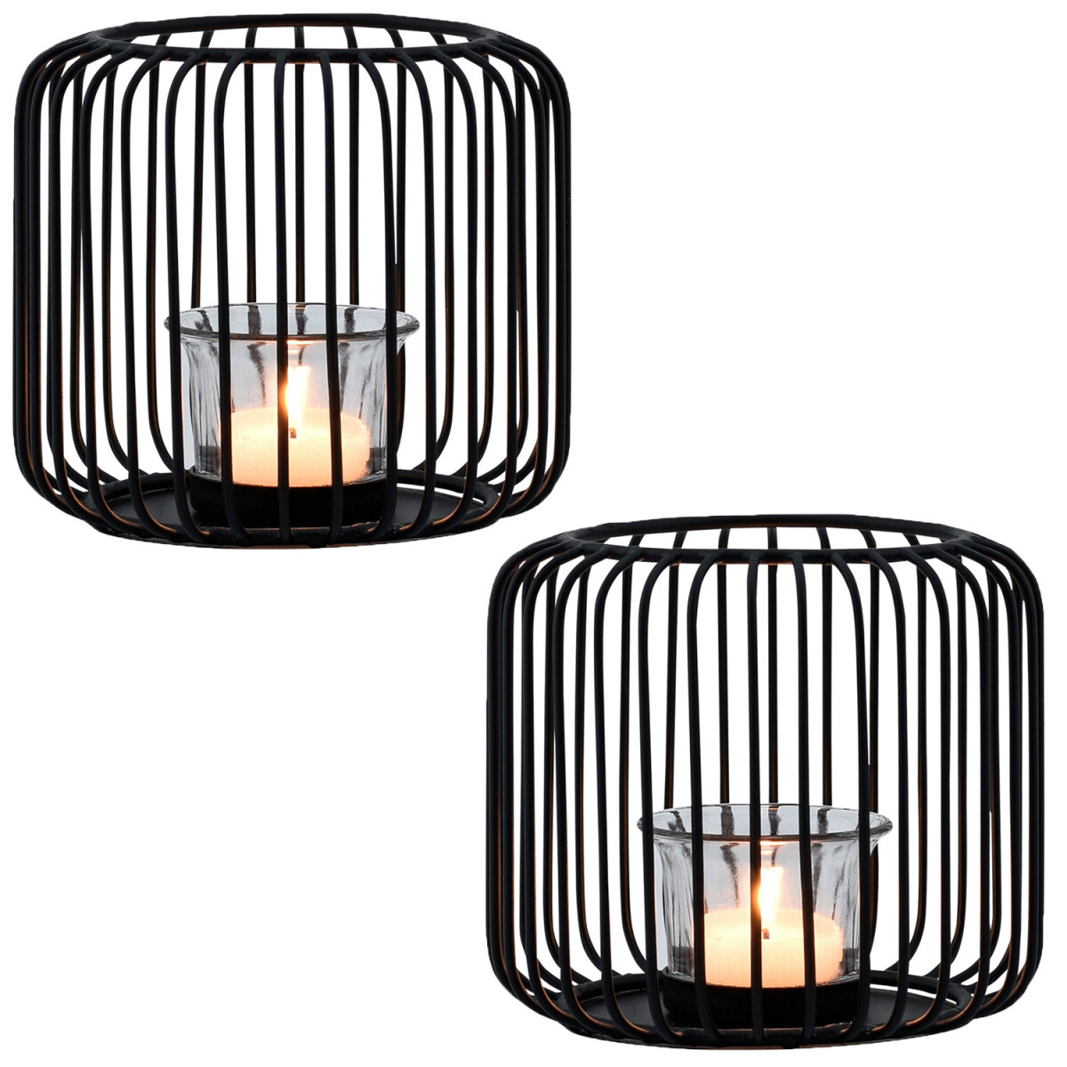2er Set Skandinavische Deko Windlichter  box
