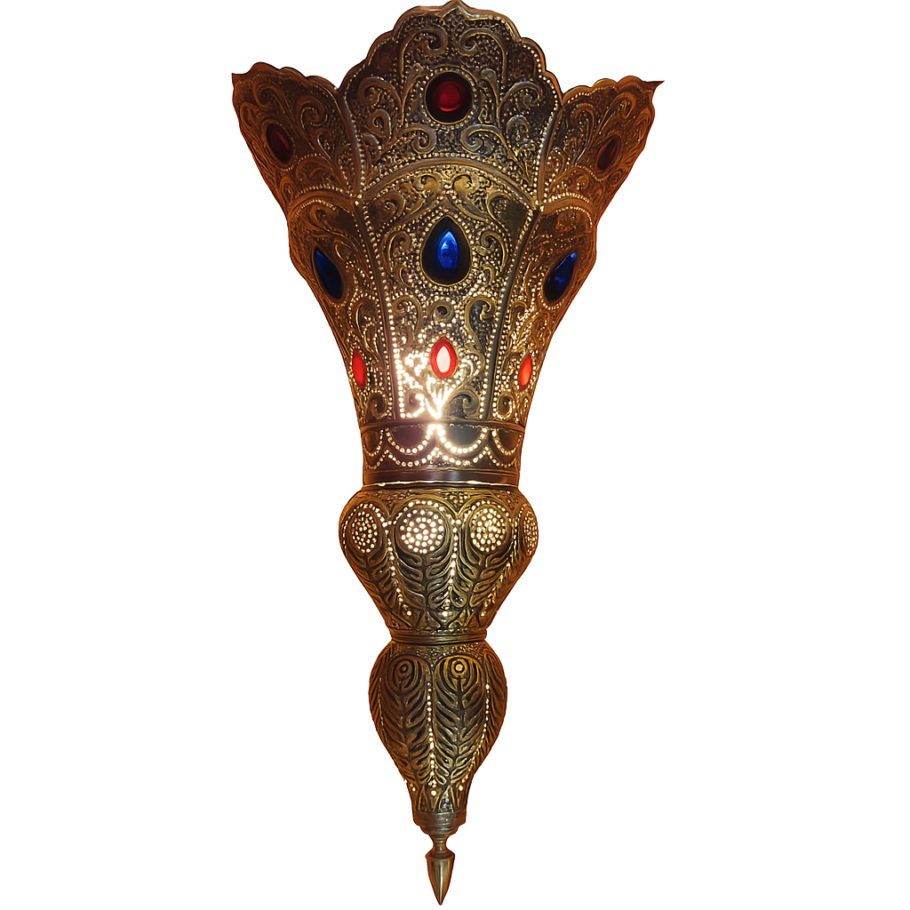 Hängeleuchte Baysan Silber 45cm | Orientalische Lampe a