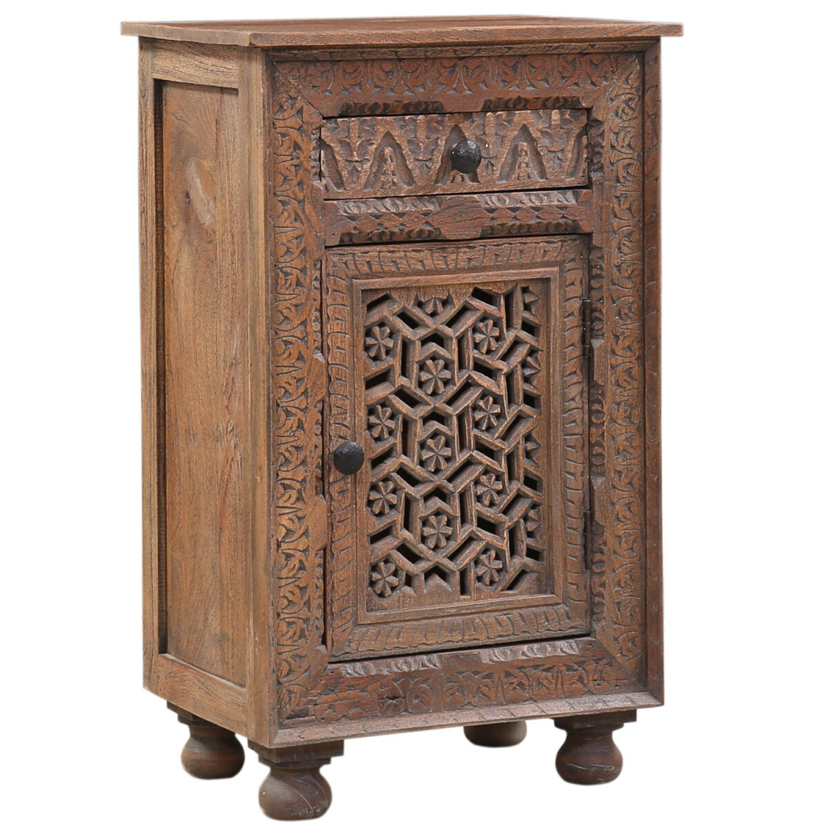 Orientalische Vintage Nachttisch Beistelltisch Nachtschrank 