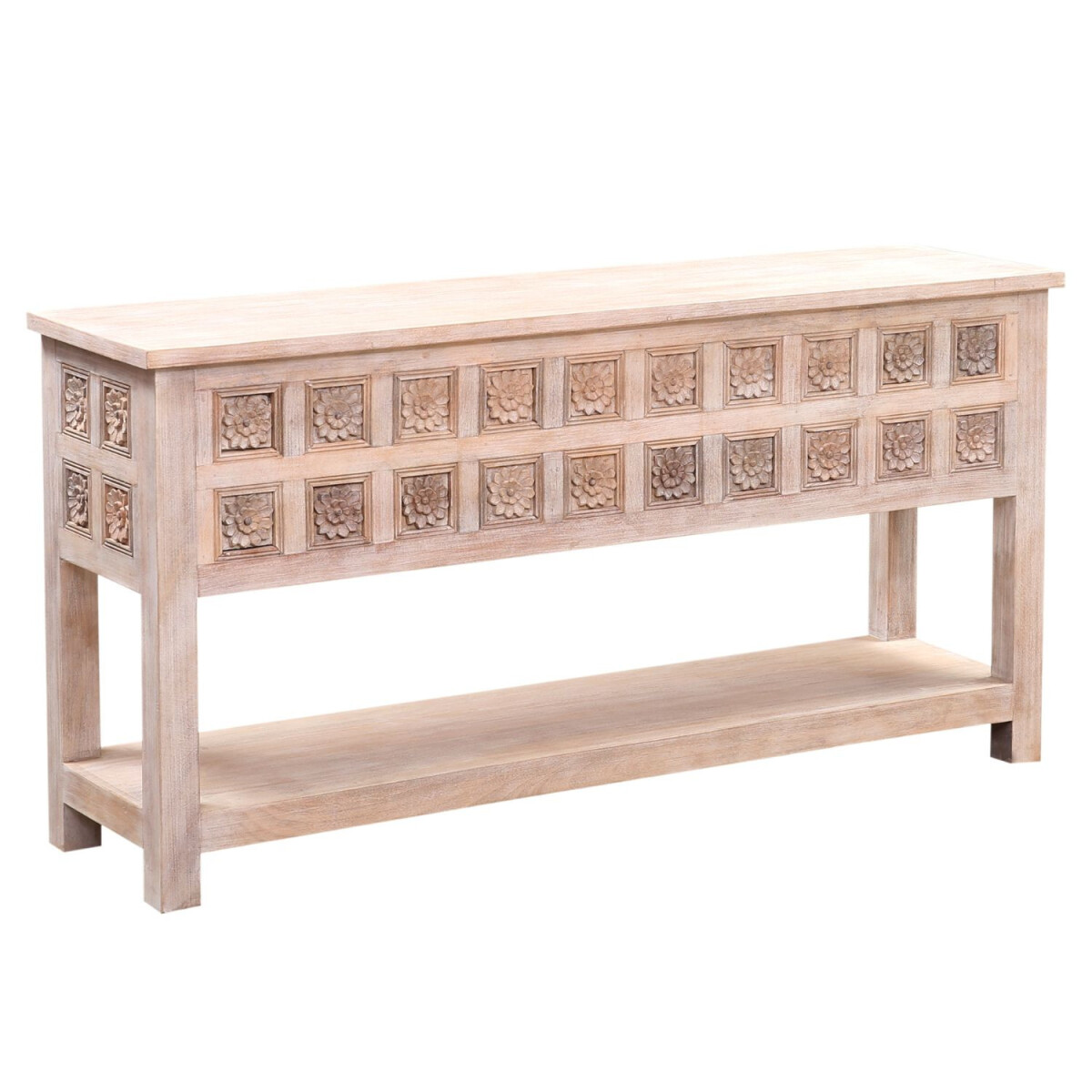 Boho Deko Konsole Anrichte Kabira Beige  box