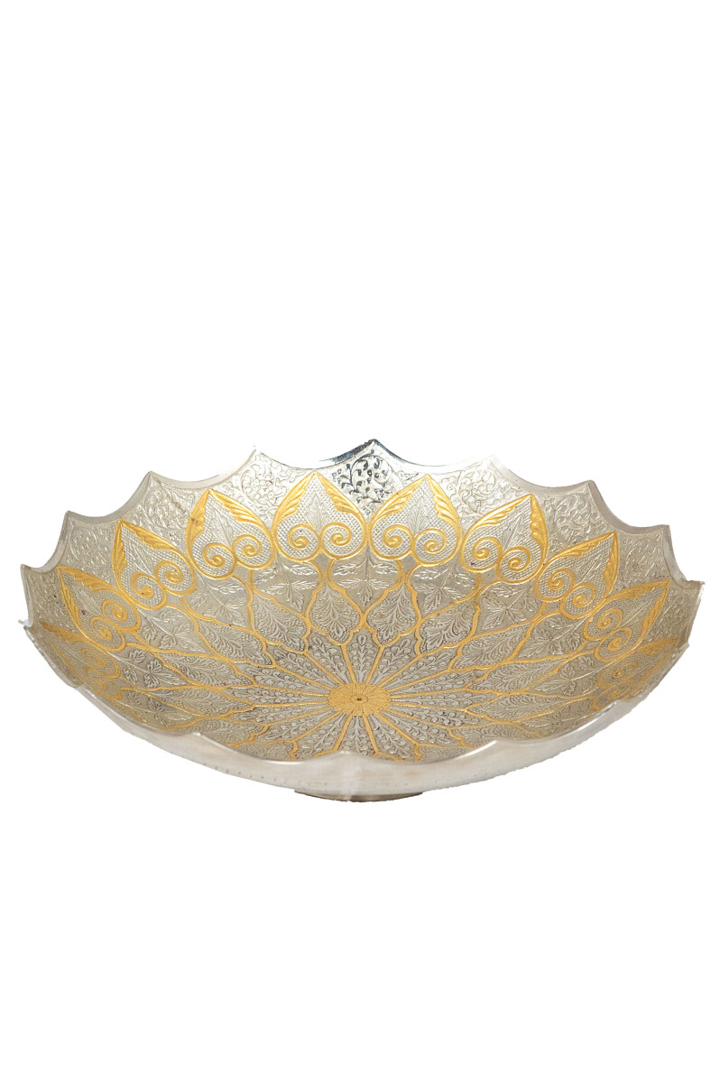 Orientalische Indische Messingschale Bassam