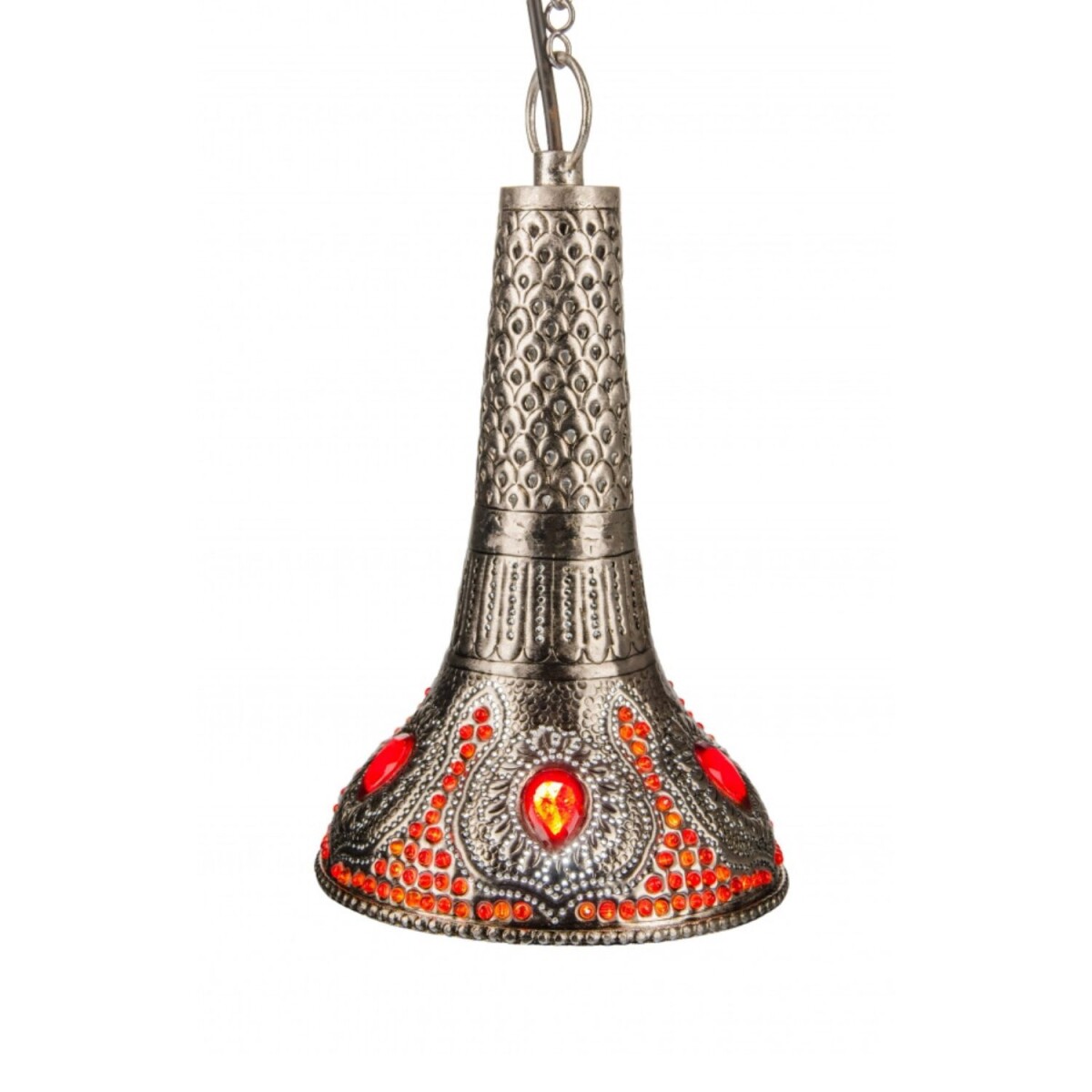 Hängeleuchte Ajdina Silber 30cm | Marokkanische Lampe a