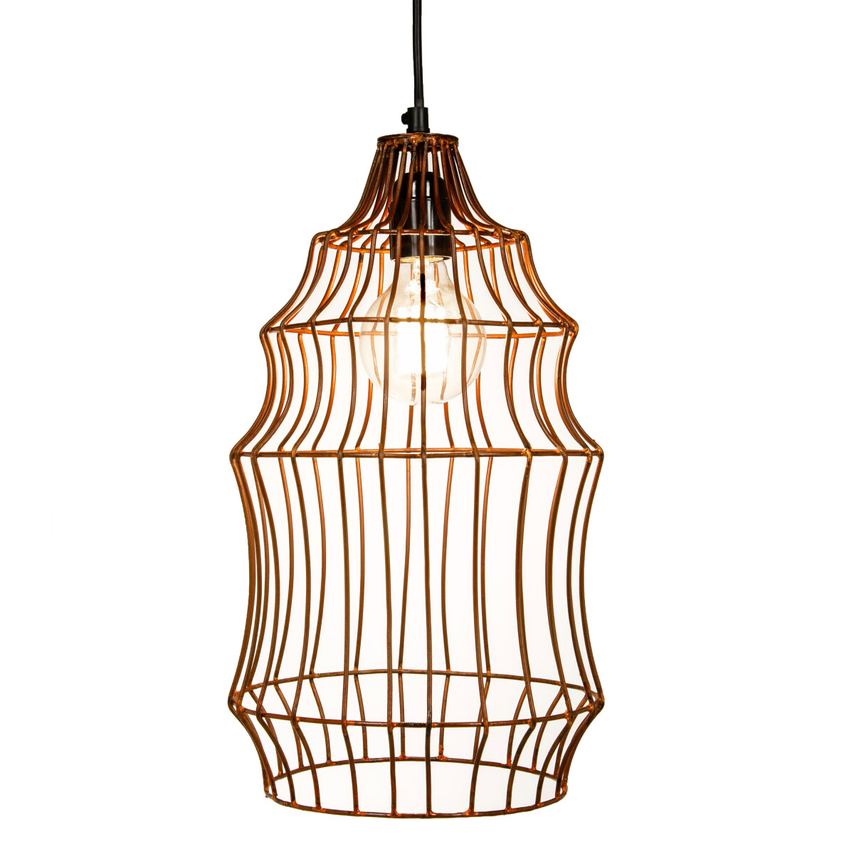 Vintage Pendelleuchte Range 41cm | Industrielle Kupfer-Look 