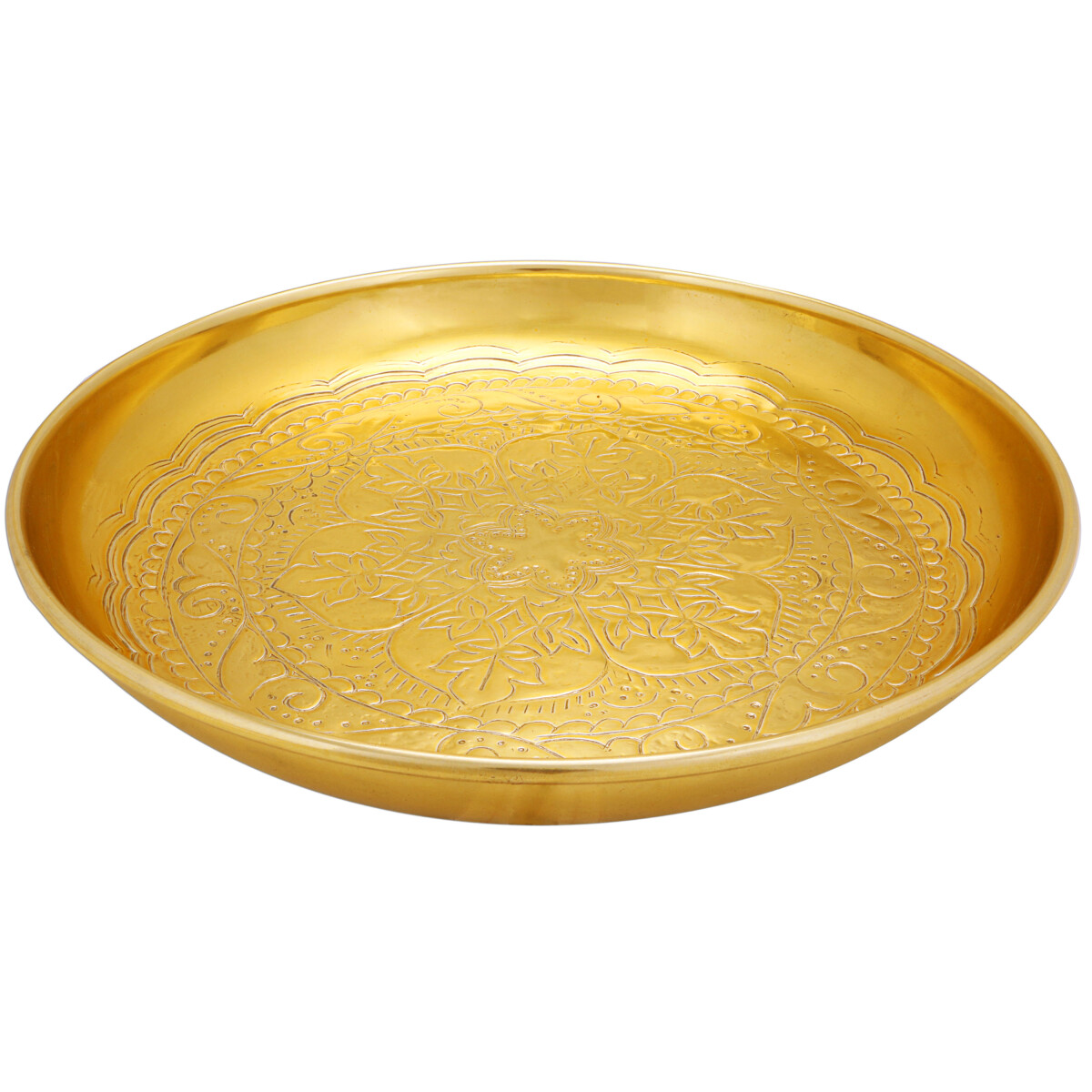 Orientalisches Tablett Serviertablett Afet Gold 31cm