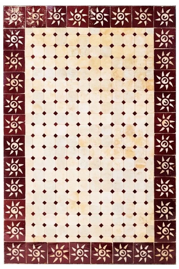Orientalische Mosaikplatte Sonne Natur/  box