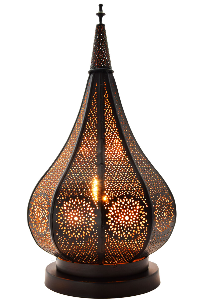 Orientalische Tischlampe Lampe Kais Schwarz